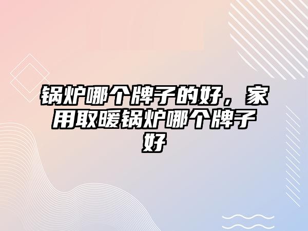 鍋爐哪個牌子的好，家用取暖鍋爐哪個牌子好