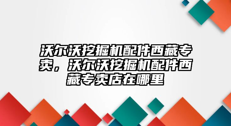 沃爾沃挖掘機(jī)配件西藏專賣，沃爾沃挖掘機(jī)配件西藏專賣店在哪里