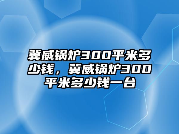 冀威鍋爐300平米多少錢，冀威鍋爐300平米多少錢一臺