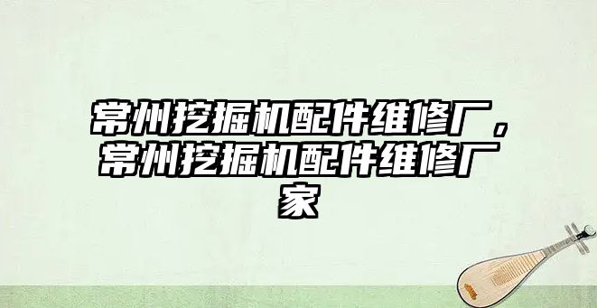 常州挖掘機(jī)配件維修廠，常州挖掘機(jī)配件維修廠家