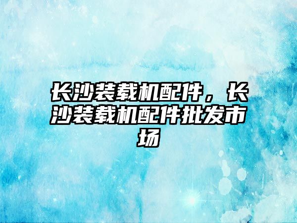 長沙裝載機配件，長沙裝載機配件批發(fā)市場