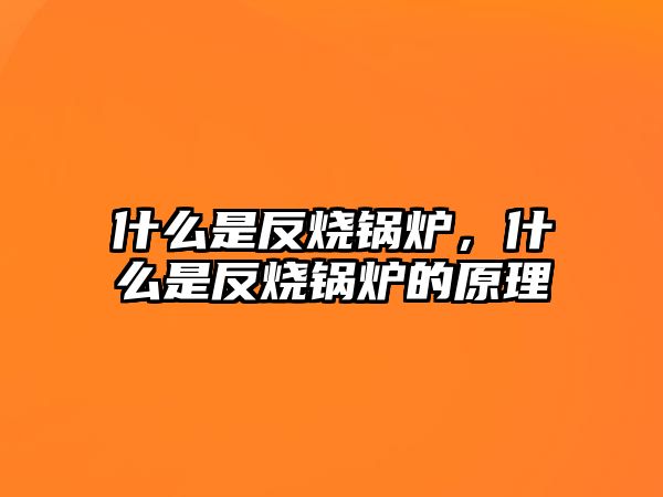 什么是反燒鍋爐，什么是反燒鍋爐的原理