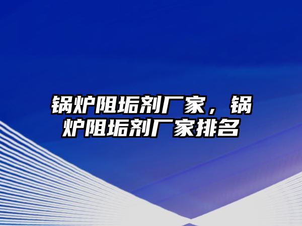 鍋爐阻垢劑廠家，鍋爐阻垢劑廠家排名