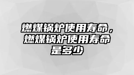 燃煤鍋爐使用壽命，燃煤鍋爐使用壽命是多少