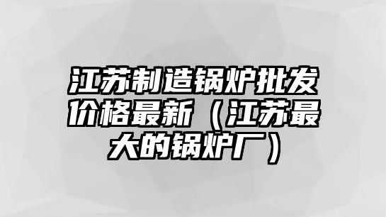 江蘇制造鍋爐批發(fā)價(jià)格最新（江蘇最大的鍋爐廠(chǎng)）