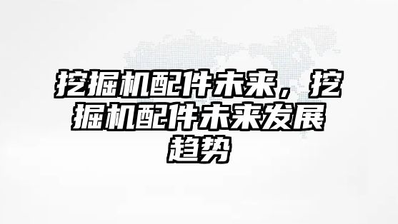 挖掘機配件未來，挖掘機配件未來發(fā)展趨勢