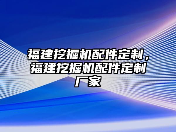 福建挖掘機配件定制，福建挖掘機配件定制廠家