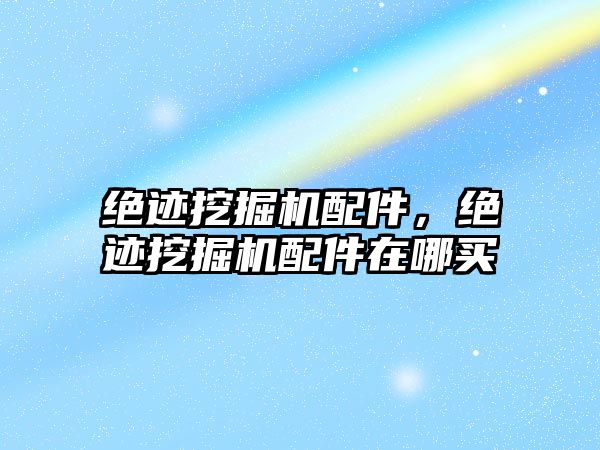 絕跡挖掘機配件，絕跡挖掘機配件在哪買