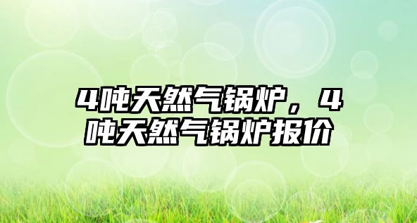 4噸天然氣鍋爐，4噸天然氣鍋爐報價