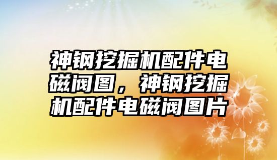 神鋼挖掘機(jī)配件電磁閥圖，神鋼挖掘機(jī)配件電磁閥圖片