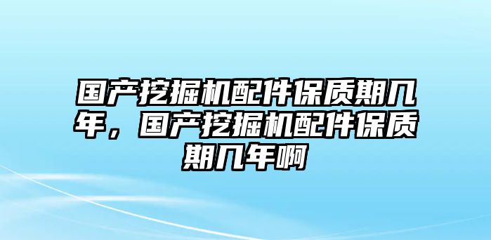 國產(chǎn)挖掘機配件保質(zhì)期幾年，國產(chǎn)挖掘機配件保質(zhì)期幾年啊