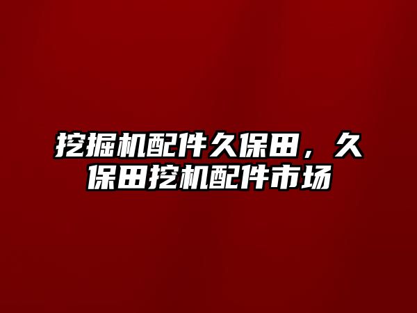 挖掘機(jī)配件久保田，久保田挖機(jī)配件市場(chǎng)