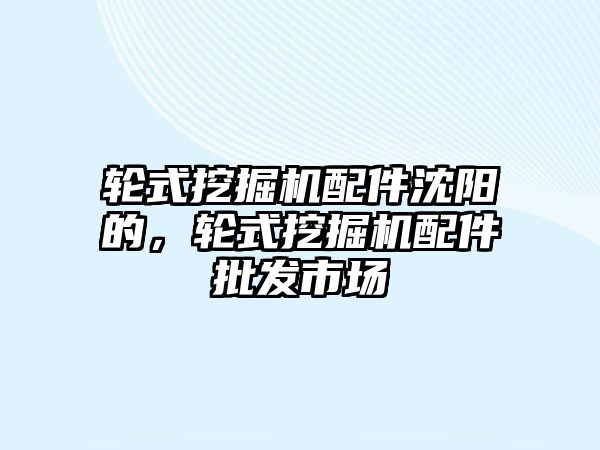 輪式挖掘機配件沈陽的，輪式挖掘機配件批發(fā)市場