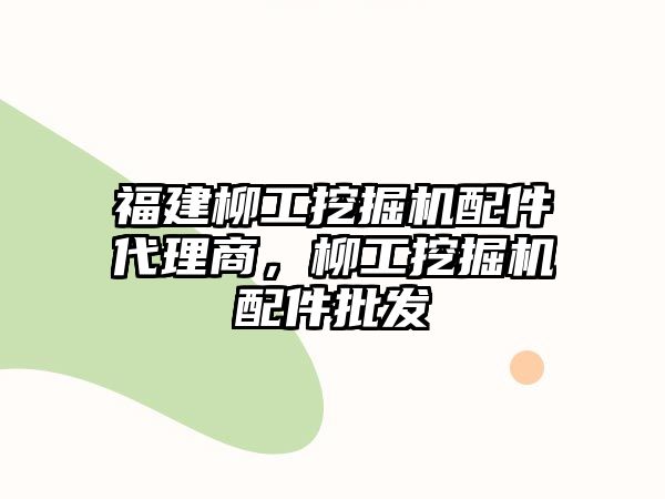 福建柳工挖掘機配件代理商，柳工挖掘機配件批發(fā)