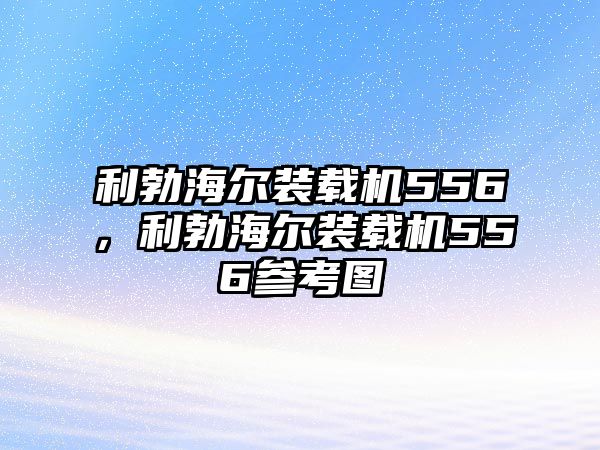 利勃海爾裝載機(jī)556，利勃海爾裝載機(jī)556參考圖