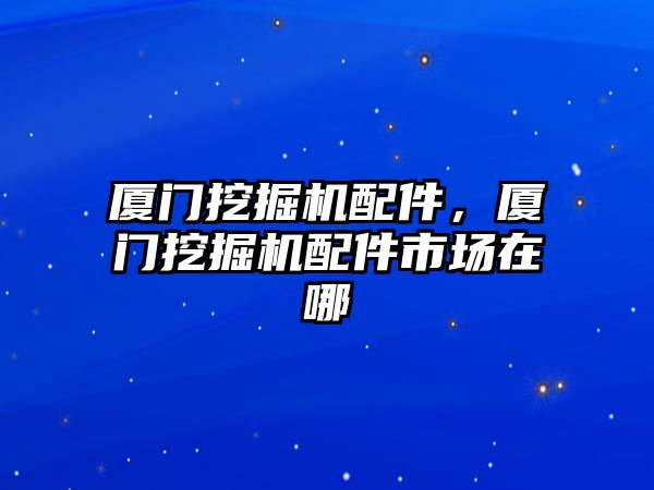 廈門挖掘機配件，廈門挖掘機配件市場在哪