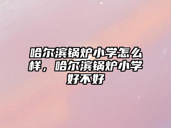 哈爾濱鍋爐小學(xué)怎么樣，哈爾濱鍋爐小學(xué)好不好