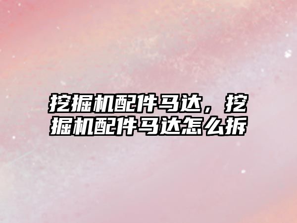 挖掘機配件馬達，挖掘機配件馬達怎么拆