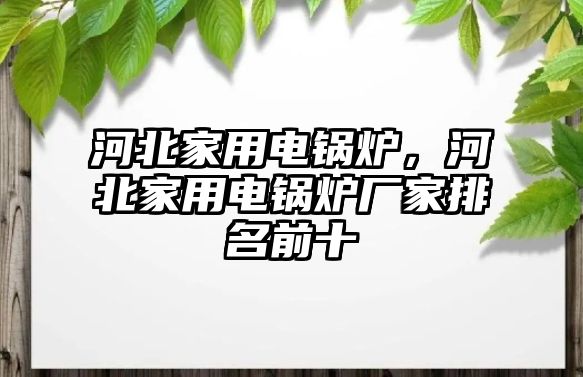 河北家用電鍋爐，河北家用電鍋爐廠家排名前十