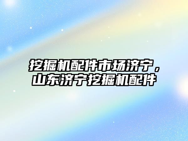 挖掘機(jī)配件市場濟(jì)寧，山東濟(jì)寧挖掘機(jī)配件