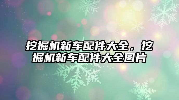 挖掘機(jī)新車配件大全，挖掘機(jī)新車配件大全圖片