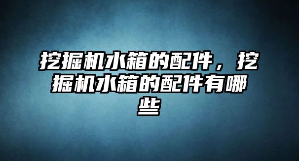 挖掘機水箱的配件，挖掘機水箱的配件有哪些