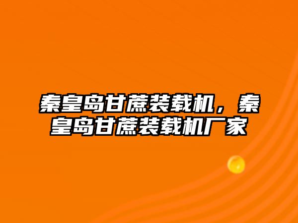 秦皇島甘蔗裝載機(jī)，秦皇島甘蔗裝載機(jī)廠家