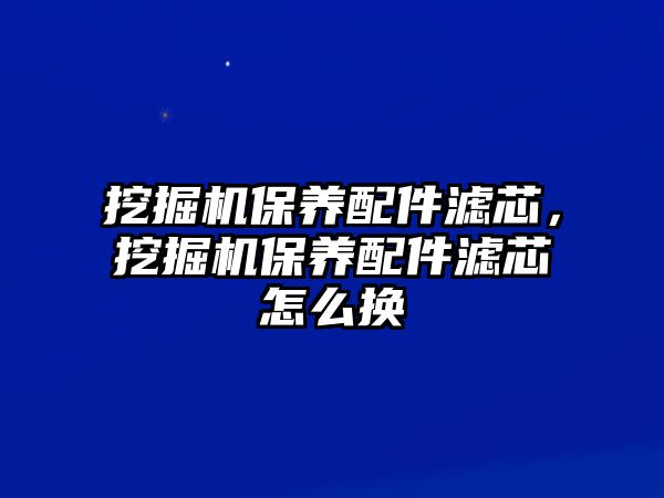 挖掘機(jī)保養(yǎng)配件濾芯，挖掘機(jī)保養(yǎng)配件濾芯怎么換