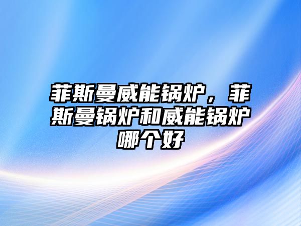 菲斯曼威能鍋爐，菲斯曼鍋爐和威能鍋爐哪個好