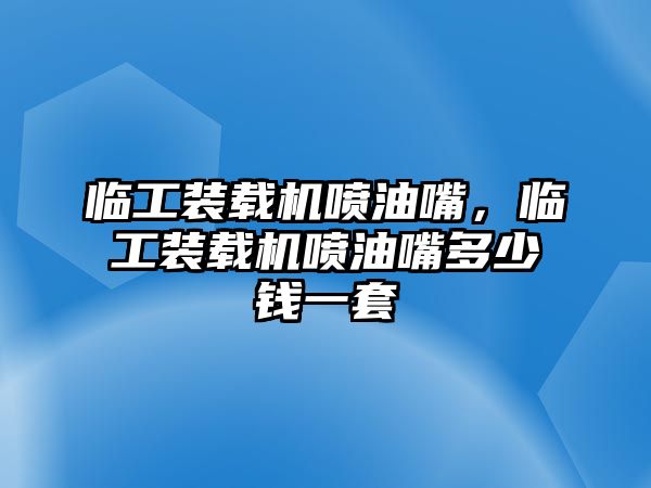 臨工裝載機(jī)噴油嘴，臨工裝載機(jī)噴油嘴多少錢(qián)一套