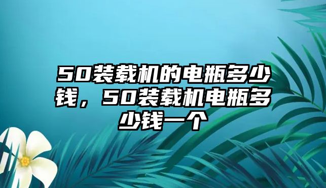 50裝載機(jī)的電瓶多少錢，50裝載機(jī)電瓶多少錢一個(gè)