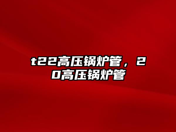 t22高壓鍋爐管，20高壓鍋爐管