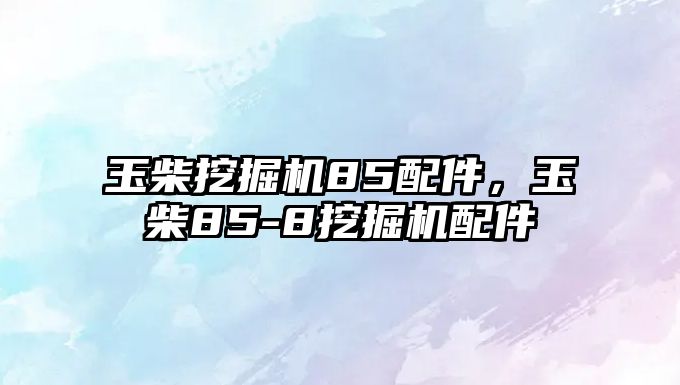 玉柴挖掘機(jī)85配件，玉柴85-8挖掘機(jī)配件