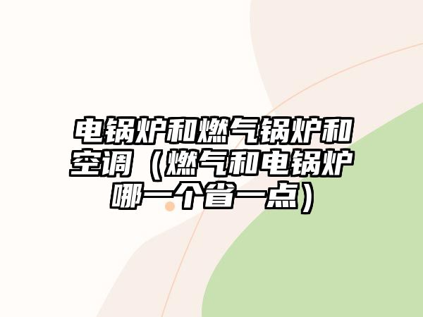 電鍋爐和燃?xì)忮仩t和空調(diào)（燃?xì)夂碗婂仩t哪一個(gè)省一點(diǎn)）