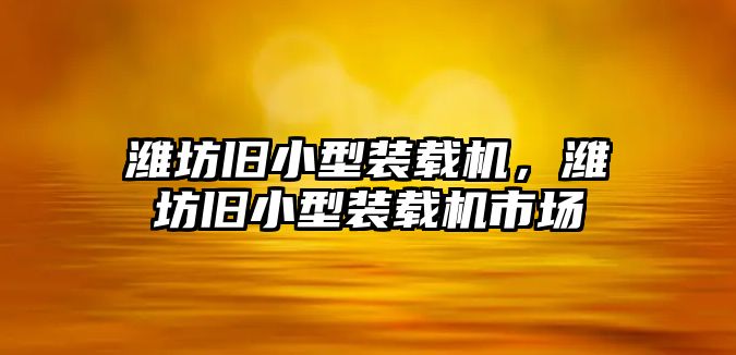 濰坊舊小型裝載機(jī)，濰坊舊小型裝載機(jī)市場(chǎng)