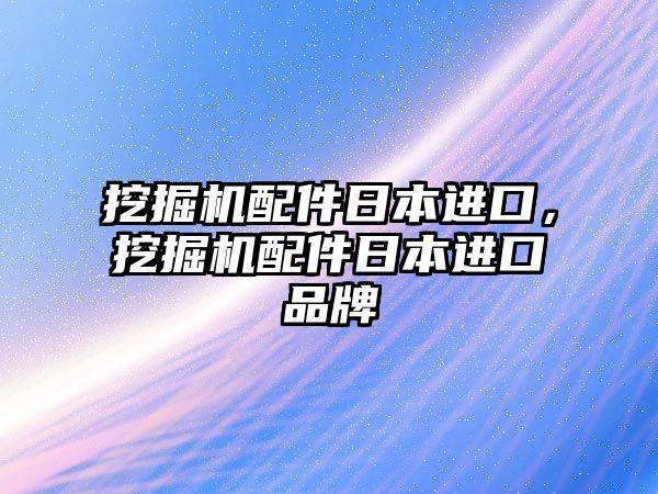 挖掘機配件日本進口，挖掘機配件日本進口品牌