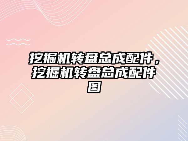 挖掘機轉盤總成配件，挖掘機轉盤總成配件圖