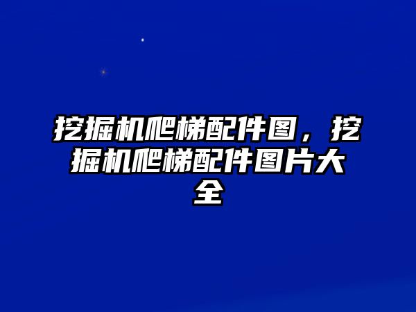 挖掘機爬梯配件圖，挖掘機爬梯配件圖片大全