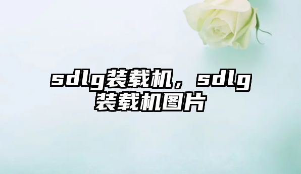 sdlg裝載機(jī)，sdlg裝載機(jī)圖片