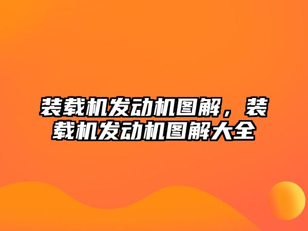 裝載機(jī)發(fā)動機(jī)圖解，裝載機(jī)發(fā)動機(jī)圖解大全