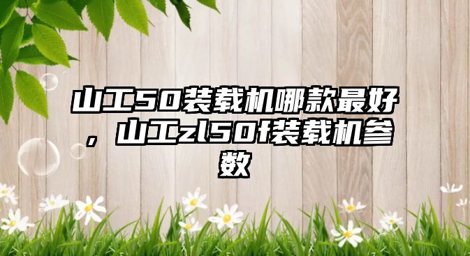 山工50裝載機哪款最好，山工zl50f裝載機參數(shù)