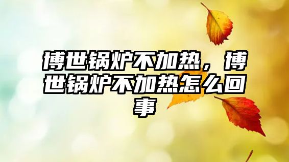 博世鍋爐不加熱，博世鍋爐不加熱怎么回事