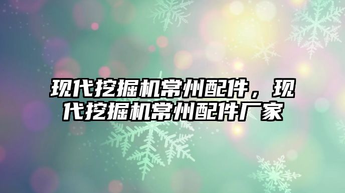 現(xiàn)代挖掘機常州配件，現(xiàn)代挖掘機常州配件廠家