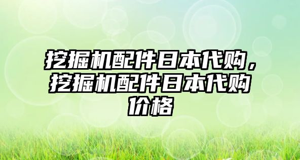 挖掘機配件日本代購，挖掘機配件日本代購價格