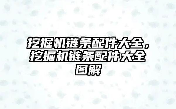 挖掘機(jī)鏈條配件大全，挖掘機(jī)鏈條配件大全圖解