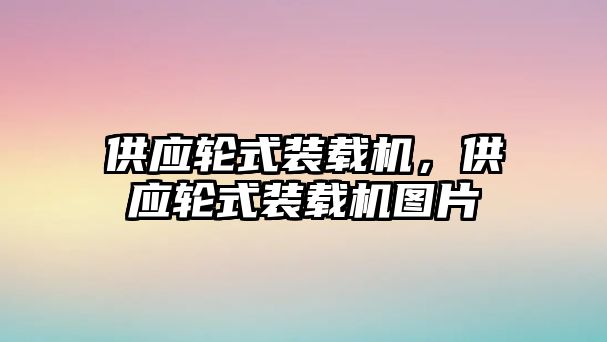 供應(yīng)輪式裝載機，供應(yīng)輪式裝載機圖片