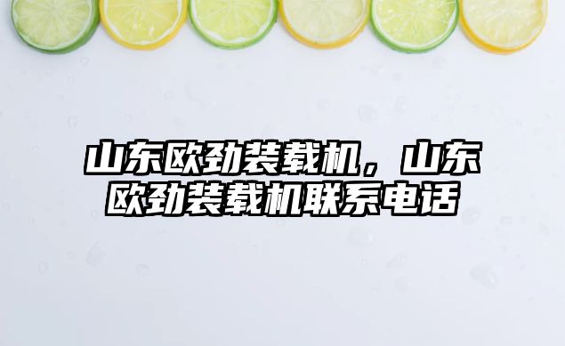 山東歐勁裝載機，山東歐勁裝載機聯(lián)系電話