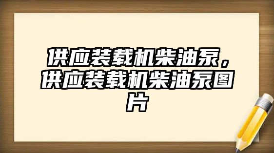 供應(yīng)裝載機(jī)柴油泵，供應(yīng)裝載機(jī)柴油泵圖片