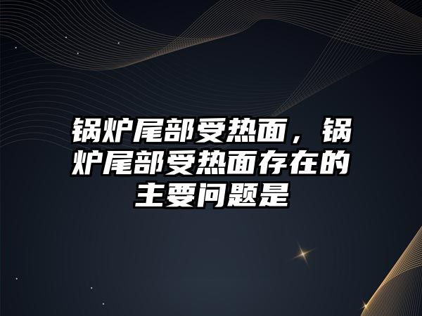 鍋爐尾部受熱面，鍋爐尾部受熱面存在的主要問題是