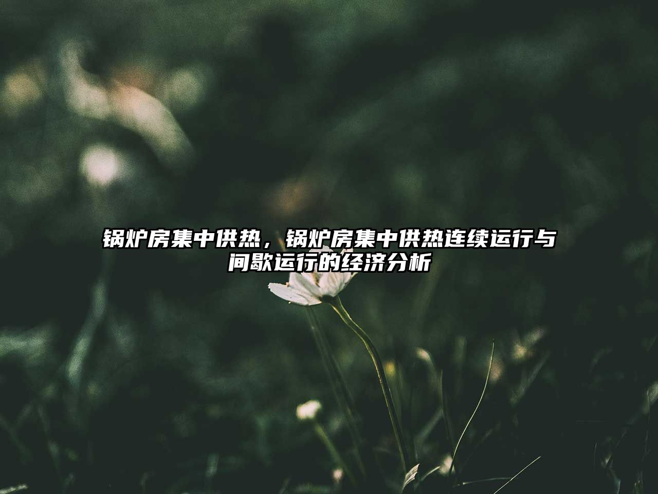 鍋爐房集中供熱，鍋爐房集中供熱連續(xù)運(yùn)行與間歇運(yùn)行的經(jīng)濟(jì)分析